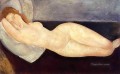 右腕に頭を乗せて横たわる裸婦 1919年 アメデオ・モディリアーニ